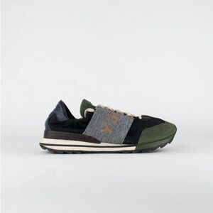 Adidas Y-3 Rhita Sport Sneakers Size 7.5 Black, Navy, Olive Green and Gray